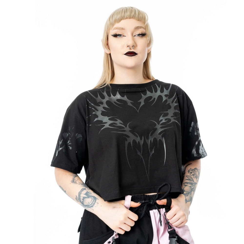 Chemical Black - Ceil Crop top - Zwart